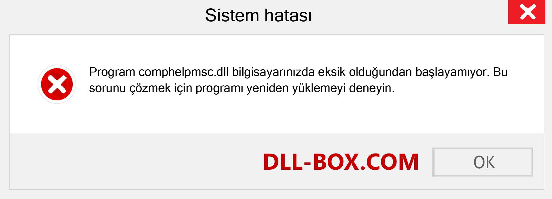 comphelpmsc.dll dosyası eksik mi? Windows 7, 8, 10 için İndirin - Windows'ta comphelpmsc dll Eksik Hatasını Düzeltin, fotoğraflar, resimler